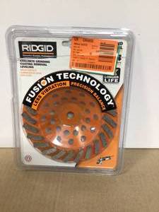lot 30 image: RIDGID 7 in. 24-Segment Turbo Cup Grinding Wheel Power Tool Accessory Customer Returns See Pictures