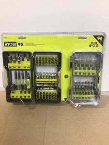 lot 58 image: RYOBI Impact Driving Set (95-Piece) Customer Returns See Pictures