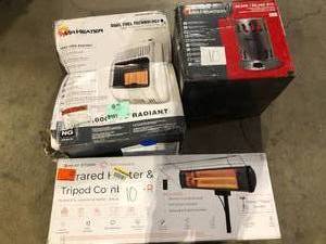 Lot of Assorted Heaters Various Models and Conditions     Customer Returns See Pictures