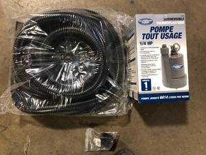 Superior Pump 14 HP Submersible Thermoplastic Utility Pump Kit    Customer Returns See Pictures
