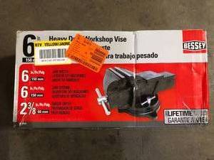 BESSEY 6 in. Heavy-Duty Bench Vise with Swivel Base       Customer Returns See Pictures