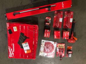 Lot of Assorted Milwaukee Tools and Hardware Various Models and Conditions   Customer Returns See Pictures