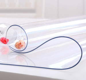 lot 139 image: 42 x 56 Inch Clear Table Cover Protector, 1.5mm Thick