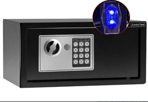 lot 445 image: JUGREAT Safe Box with Sensor Light,Electronic Digital Security Safe Steel Construction Hidden with Lock. 0.7 Cubic Feet Black
