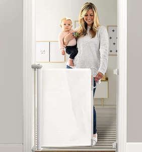 lot 446 image: Momcozy Retractable Baby Gate, 33 Tall, Extends up to 55 Wide