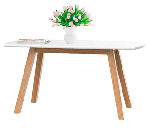 lot 172 image: Bonvivo - Low coffee table with wooden bamboo frame, designer furniture, living room storage