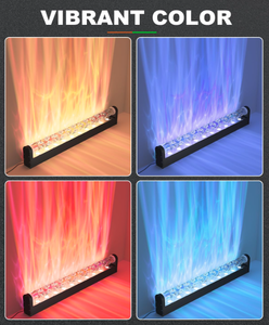 lot 227 image: TACAHE RGBW Dynamic Wave Wall Light - Flowing Water, Aurora Visual - Color Changing Wall Washer Lamp with Remote & APP