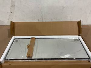 lot 181 image: Black Metal Frame Mirror, Measures 39.5 x 14.5