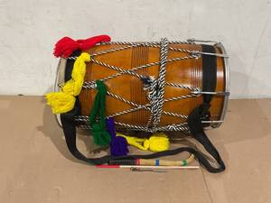lot 8 image: Dhol Drum by Maharaja Musicals, Mango Wood