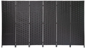 lot 71 image: Jovmagic 6 Panels Folding Room Divider Hand-Made PrivacyWall Divider Screen