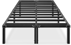 lot 74 image: HAAGEEP Metal Platform Bed Frame Queen Size Heavy Duty 14 Inch Beds No Box Spring
