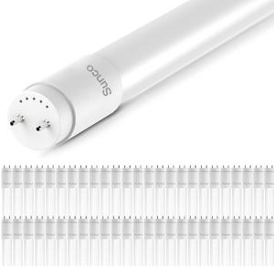 lot 84 image: Sunco 50 Pack T8 LED 4FT Tube Light Bulbs Ballast Bypass Fluorescent Replacement 6000K