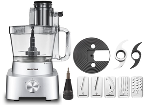 lot 92 image: Magiccos 14-Cup Aluminum-Diecast French-Fry-Cutter Food-Processor