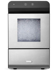 lot 100 image: Gevi Household V2.0 Countertop Nugget Ice Maker  Self-Cleaning Pellet Ice Machine  Stainless Steel Housing
