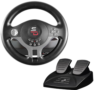lot 453 image: Superdrive - SV250 Racing steering wheel with pedals and gearshift paddles for nintendo Switch - Ps4 - xbox Seie XS, Xbox One - PC