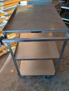 lot 9 image: Lakeside Stainless Steel Rolling Cart