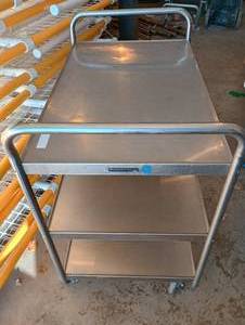 lot 18 image: Stainless Steel Rolling Cart