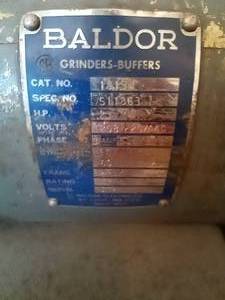 lot 11 image: Baldor Grinder-Buffer