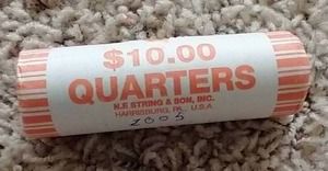 lot 62 image: Uncirculated 2005 West Virginia State Quarter Roll
