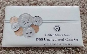 lot 73 image: 1988 U.S. Mint Uncirculated Set