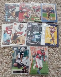lot 77 image: (10) Jerry Rice Cards