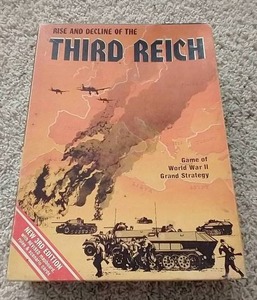 lot 82 image: Vintage Rise and Decline of the Third Reich Strategy Game - Unpunched Cards