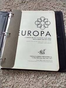 lot 86 image: Vintage European Stamp Album