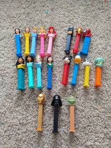 lot 97 image: Huge Pez Lot - Disney Princesses, Star Wars, Looney Tunes, Etc