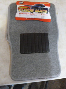lot 49 image: White Dog Carpet Floor Mats
