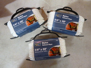 lot 99 image: 3 Spools of Reese Nylon Twisted Rope
