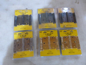 lot 129 image: 6 Packs of Project Pro 3 12 Door Hinges