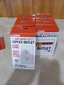 lot 135 image: 10 Designers Edge Duplex Outlets