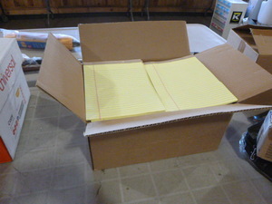 lot 153 image: Case of Yellow Lined Notepads