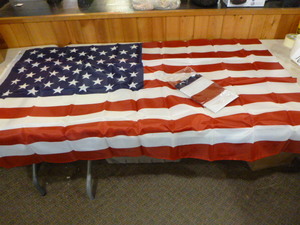 lot 166 image: 2 American Flags