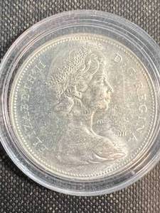 1966 CANADIAN SILVER DOLLAR IN AIRTITE