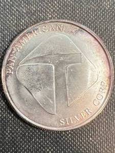 1 TROY OZ .999 FINE SILVER PAN AMERICAN ROUND