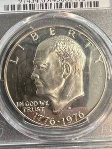 1976-S US EISENHOWER DOLLAR PCGS PR69DCAM