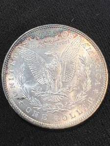 1900 US MORGAN SILVER DOLLAR MS63 NICELY TONED