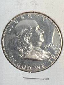 1961 US PROOF FRANKLIN HALF DOLLAR