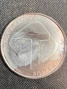 1 TROY OZ .999 FINE SILVER PAN AMERICAN ROUND