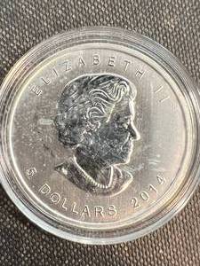 1 TROY OZ .9999 FINE SILVER 2014 CANADIAN SILVER ROUND IN AIRTITE