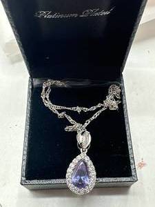 Beautiful Necklace Plated in Platinum