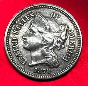 1870 Three Cent Nickel