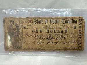 1861 $1 Bill from South Carolina