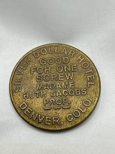 Silver Dollar Hotel  Brothel Brass Token