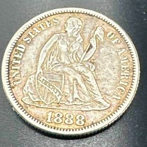 1888 Seated Liberty Dime
