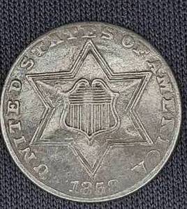 1858 Silver Trime
