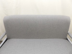 lot 7 image: Newer Futon with Leather Sides