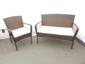 lot 10 image: Newer Patio Couch and Chair