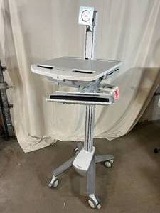 lot 3 image: MSRP $3000&nbspErgotron SV41-6300-0&nbspStyleView Full-Featured&nbspEMR Computer Medical Cart Mobile Desk with LCD Pivot Monitor Mount -&nbsp1st pic is a stock photo - No Electronics Included&nbspIn Great Condition